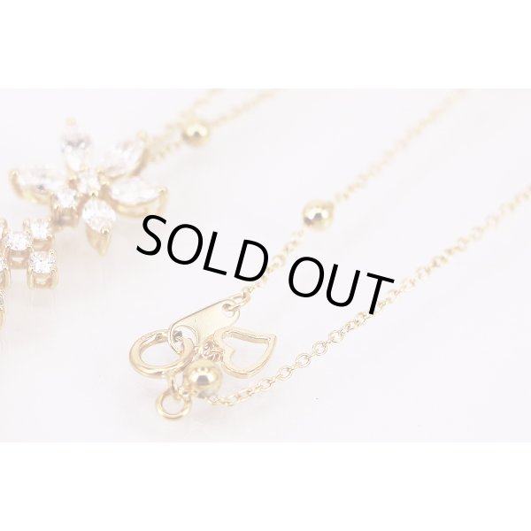 K18 ダイアイリペンダントネックレス 1.18ct 4.70g　留め具