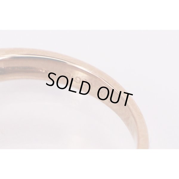 PT900/K18PG ダイアイリリング 0.50ct 3.10g　刻印(1)