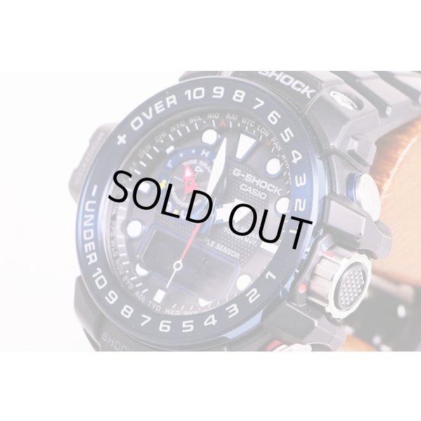 カシオ　ガルフマスター　ＧＷＮ－１０００Ｂ　５３７１　黒文字盤　サイド拡大