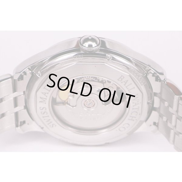 ボールウォッチ　トレインマスター　ムーンフェイス　ＮＭ３０８２Ｄ　銀文字盤　裏面拡大