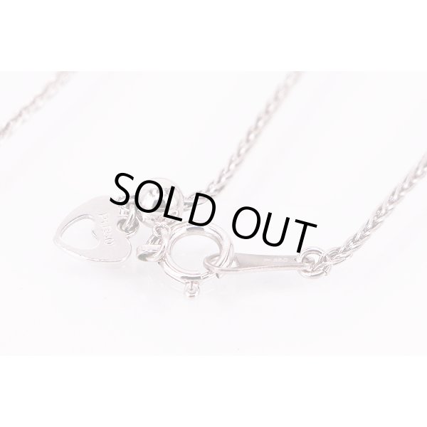 PT850/900 ダイアイリペンダントネックレス 0.61ct 12.00g　留め具拡大