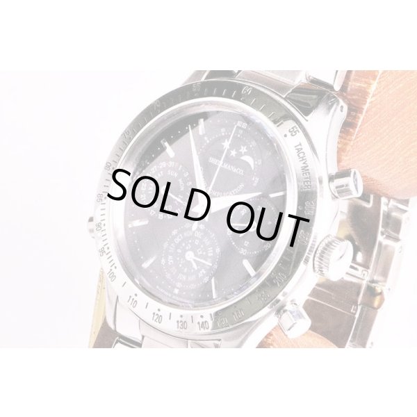 シェルマン　グランドコンプリケーション　スポーツ　黒文字盤　サイド拡大