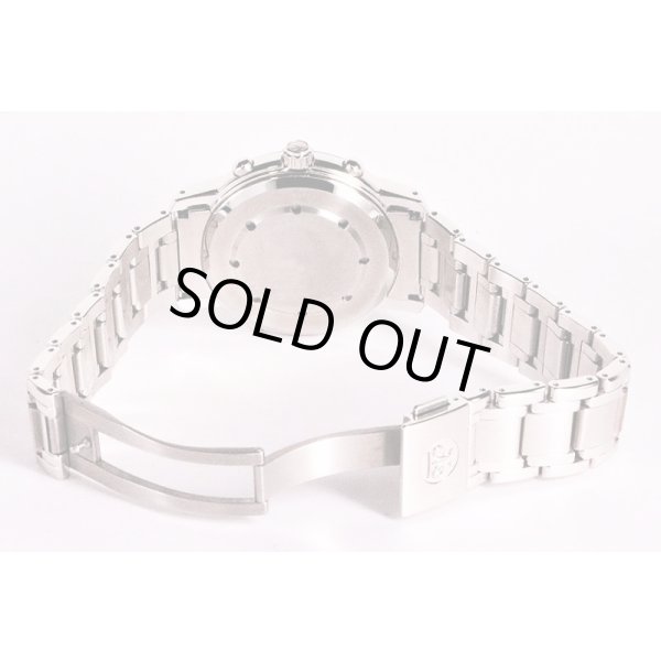 天賞堂　デュアルタイムアラーム　黒文字盤　ブレス