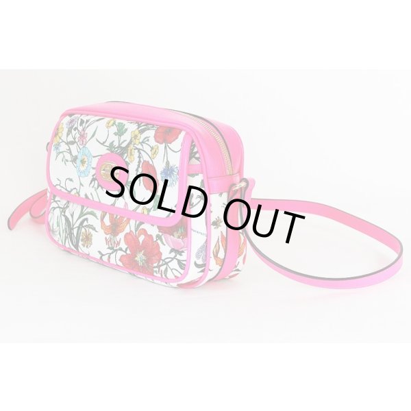 グッチ　フローラ ショルダーバック 550147 493492 ピンク　サイド