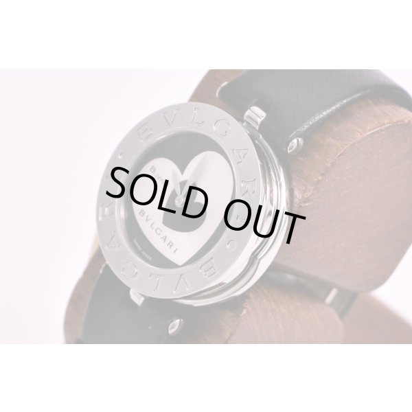 ブルガリ　B01　BZ30　黒銀ハート文字盤　サイド