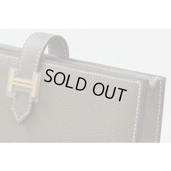 エルメス　ベアンスフレ 039785CC-18 エトゥーブ／ゴールド金具　サイド拡大