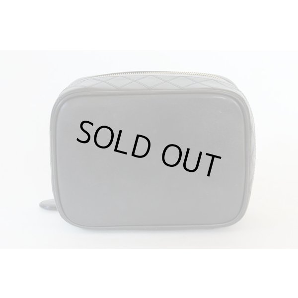 シャネル　ビコローレ バニティバック 横型 ブラック　底