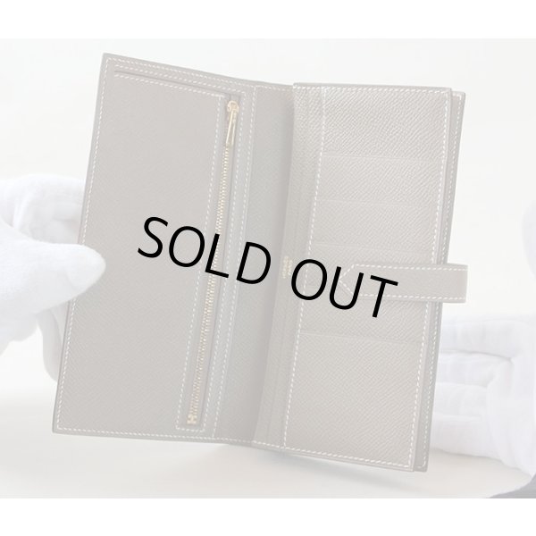 エルメス　ベアンスフレ 039785CC-18 エトゥーブ／ゴールド金具　中身