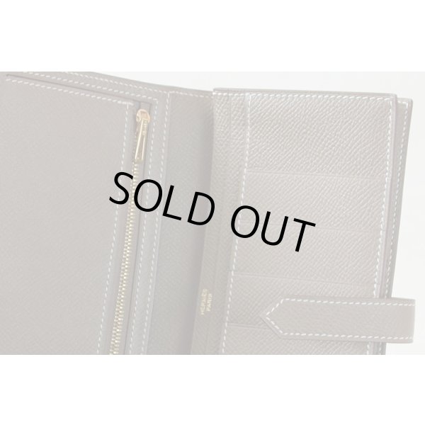 エルメス　ベアンスフレ 039785CC-18 エトゥーブ／ゴールド金具　カードケース