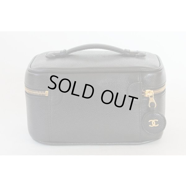 シャネル　バニティバック 横型 A01997 ブラック　裏面