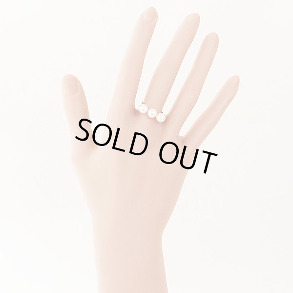 タサキ　K18 バランスプラスリング 6.20mm×3 4.30g　装着イメージ