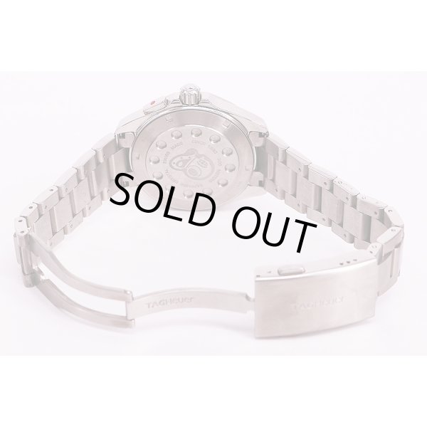 タグホイヤー　アクアレーサー　ＷＡＹ１１１Ｙ　アラーム　銀文字盤　ブレス