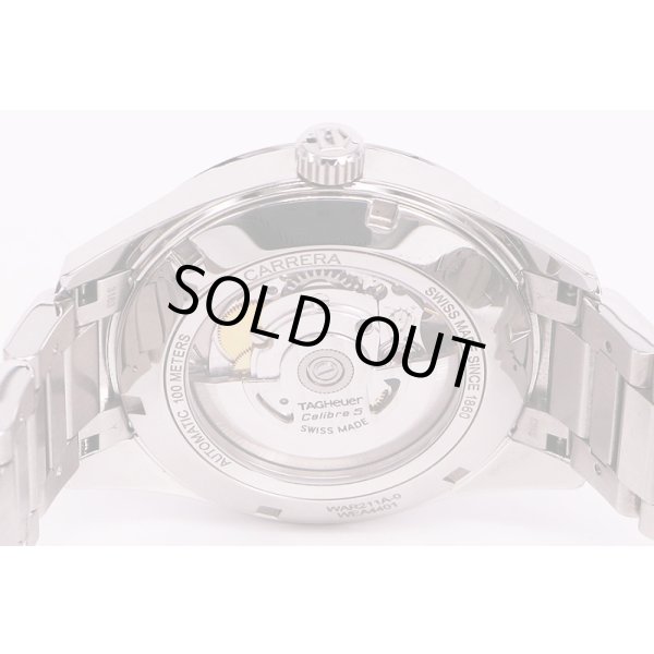 タグホイヤー　カレラ　キャリバー５　ＷＡＲ２１１Ａ－０　黒文字盤　裏面拡大