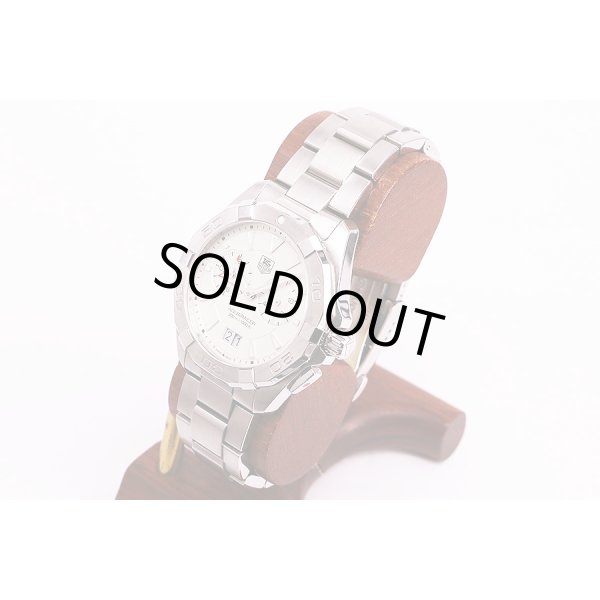 タグホイヤー　アクアレーサー　ＷＡＹ１１１Ｙ　アラーム　銀文字盤　サイド