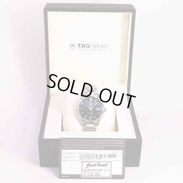 タグホイヤー　カレラ　キャリバー５　ＷＡＲ２１１Ａ－０　黒文字盤　箱・保証書