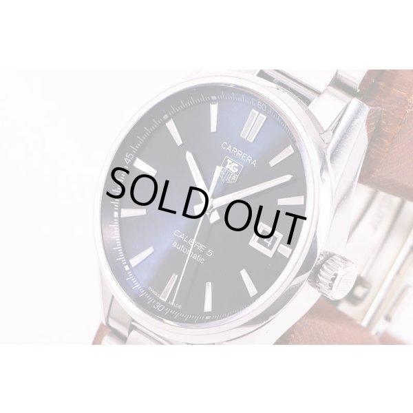 タグホイヤー　カレラ　キャリバー５　ＷＡＲ２１１Ａ－０　黒文字盤　サイド拡大