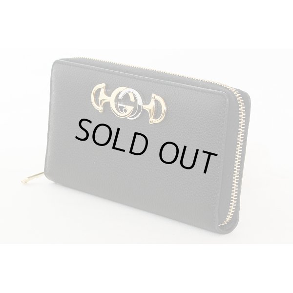 グッチ　ズゥミ ジップアラウンドウォレット 570661 1147　ブラック　サイド