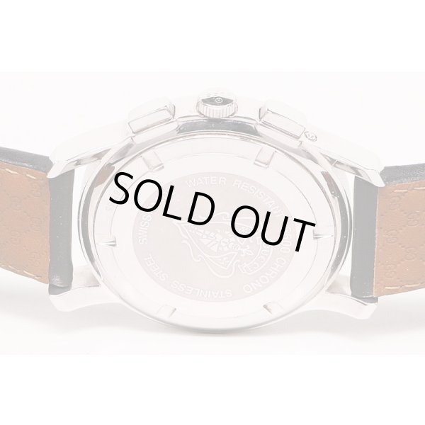 グッチ　５５００　マルチカレンダー　クロノグラフ　黒文字盤　裏面拡大