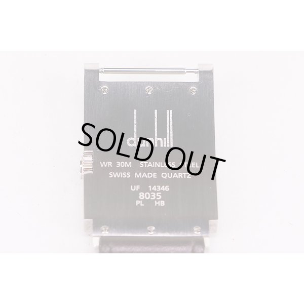 ダンヒル　ウェイファー　８０３５　茶文字盤　裏面拡大