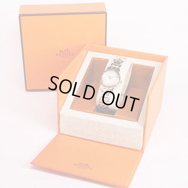 エルメス　クリッパーコンビ　ＣＬ４．２２０　白文字盤　箱