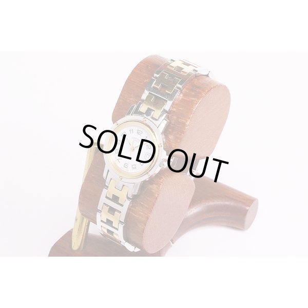 エルメス　クリッパーコンビ　ＣＬ４．２２０　白文字盤　サイド