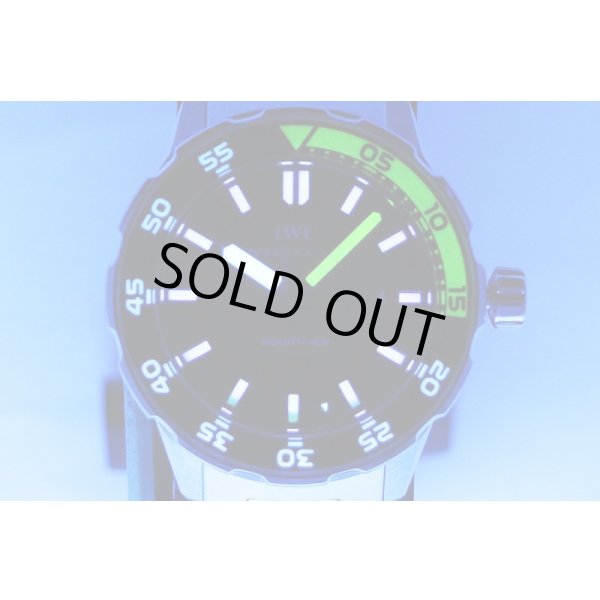 ＩＷＣ　アクアタイマー２０００　ＩＷ３５６８０１　黒文字盤　ライト