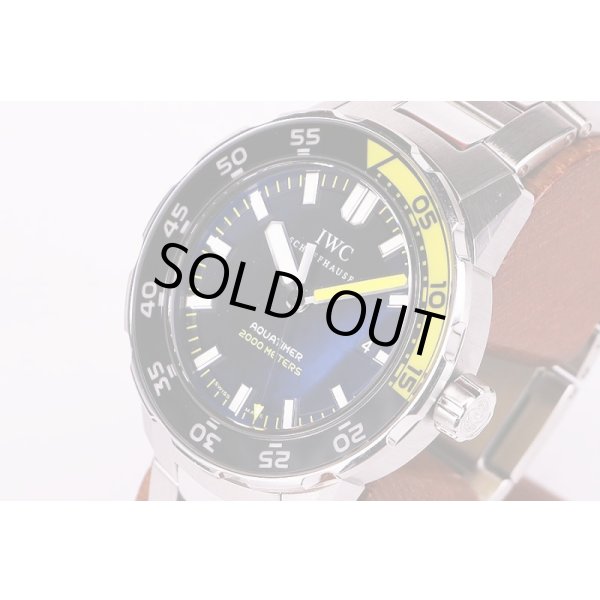 ＩＷＣ　アクアタイマー２０００　ＩＷ３５６８０１　黒文字盤　サイド拡大