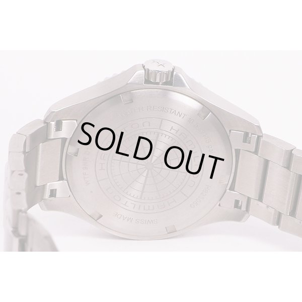 ハミルトン　カーキネイビー　スキューバ　Ｈ８２３０５０　黒文字盤　裏面拡大