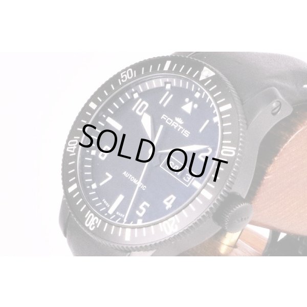 フォルティス　Ｂ－４２　６４７．１８．１０　エアロマスター　ミッションタイマー　黒文字盤　サイド拡大