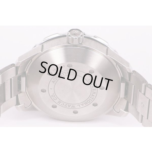 ＩＷＣ　アクアタイマー２０００　ＩＷ３５６８０１　黒文字盤　裏面拡大