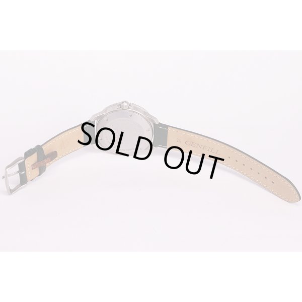 ジン　ＥＺＭ３　６０３　黒文字盤　革ベルト