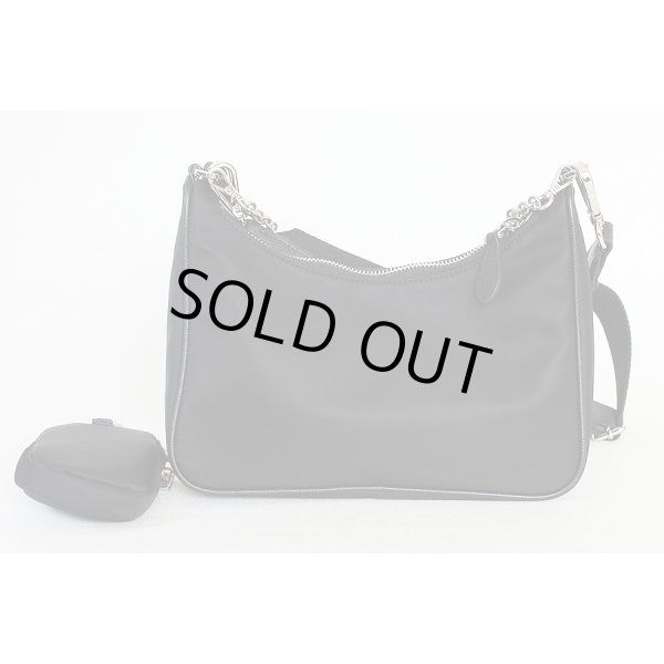 プラダ　2WAYショルダーバック　1BH204　ブラック　裏面