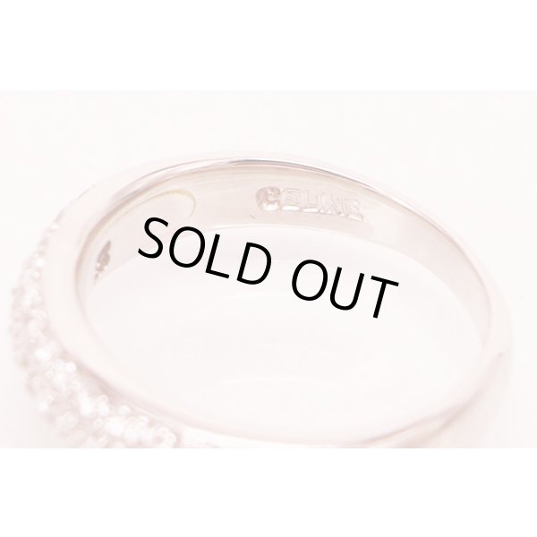 セリーヌ　PT900 ダイアイリリング 0.76ct 0.03ct 6.00g　内側(2)