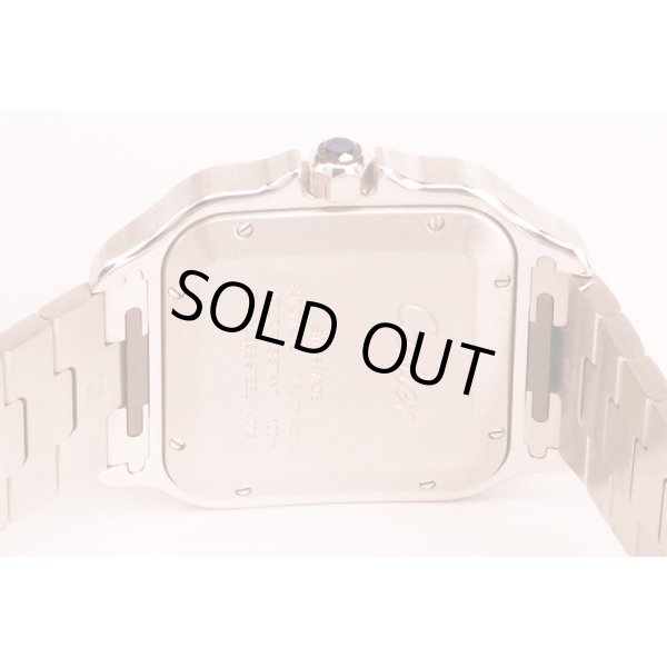 カルティエ　サントス　ドゥカルティエ　ＷＳＳＡ００１３　青文字盤　裏面拡大