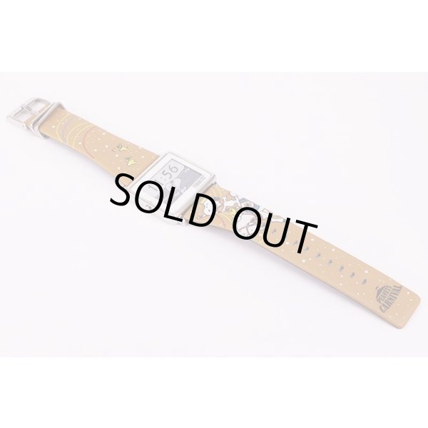 エプソン　スマートキャンパス　ピーナッツカーニバル　スヌーピー　液晶文字盤　革ベルト状態　表面