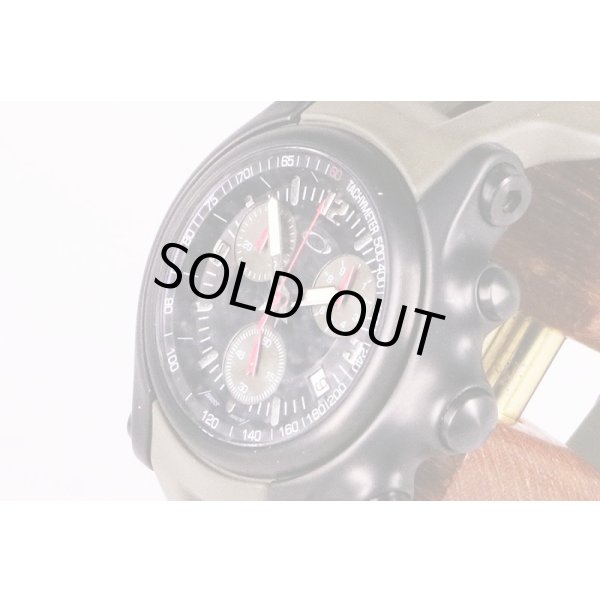 オークリー　ホールショットクロノ　１０ｔｈマウンテンディビジョン　黒文字盤　サイド拡大