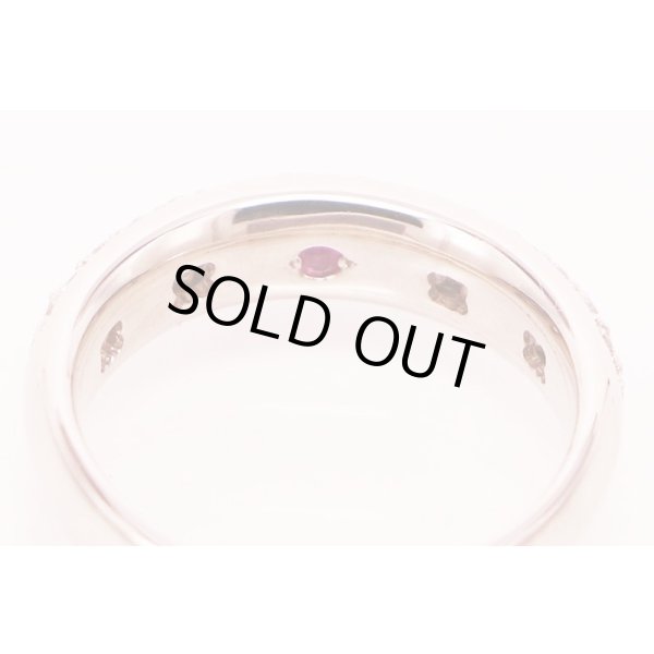 セリーヌ　PT900 ダイアイリリング 0.76ct 0.03ct 6.00g　内側