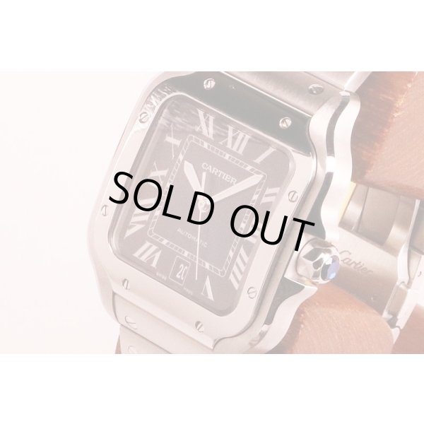 カルティエ　サントス　ドゥカルティエ　ＷＳＳＡ００１３　青文字盤　サイド拡大