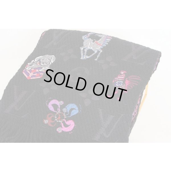 画像3: ルイヴィトン　エシャルプ・ロゴマニア スーパースティション M71578 ブラック (3)