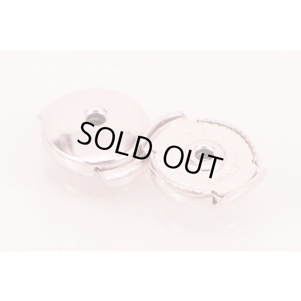 ティファニー　PT950 ペーパーフラワー タンザナイトダイアイリ フラワー ドロップピアス 10.30g　留め具拡大