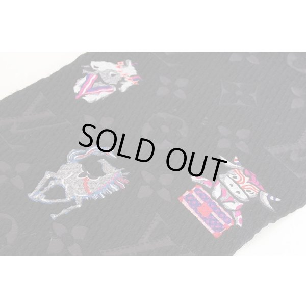 画像4: ルイヴィトン　エシャルプ・ロゴマニア スーパースティション M71578 ブラック (4)