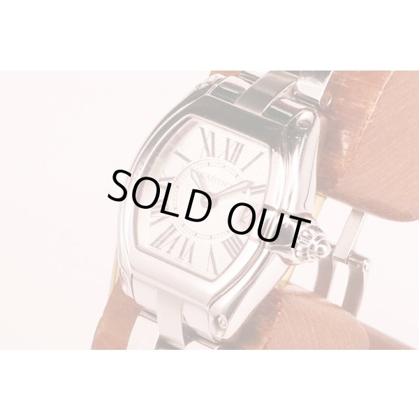 カルティエ　ロードスターＳＭ　２６７５　銀文字盤　サイド拡大