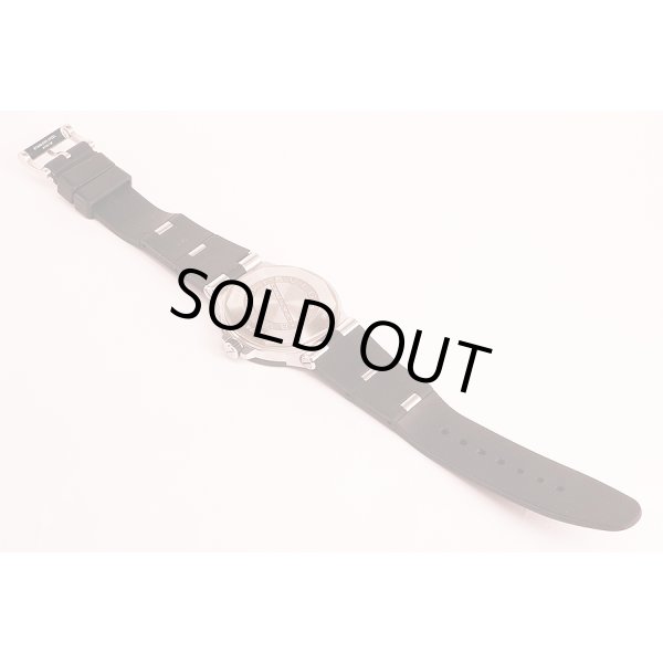 ブルガリ　ディアゴノ　ＤＧ４０ＳＶ　銀文字盤　ラバーベルト状態　裏面