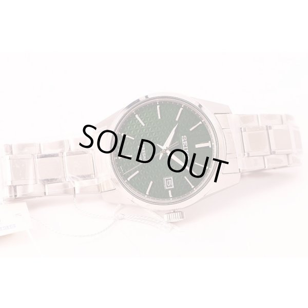 セイコー　プレサージュ　シャープエッジ　ＳＡＲＸ０７９　常盤　緑文字盤　拡大