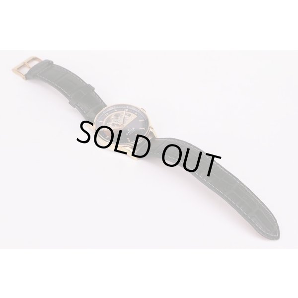 エドックス　レ・ヴォベール　オープンハート　８５０１９　ガンメタル文字盤　革ベルト状態　表面