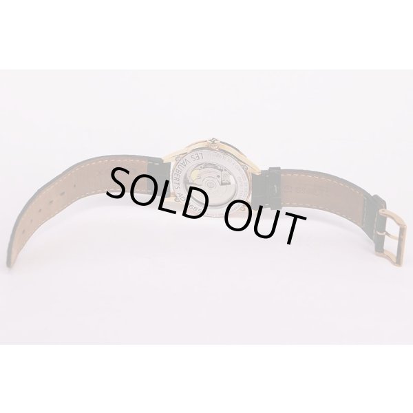 エドックス　レ・ヴォベール　オープンハート　８５０１９　ガンメタル文字盤　革ベルト