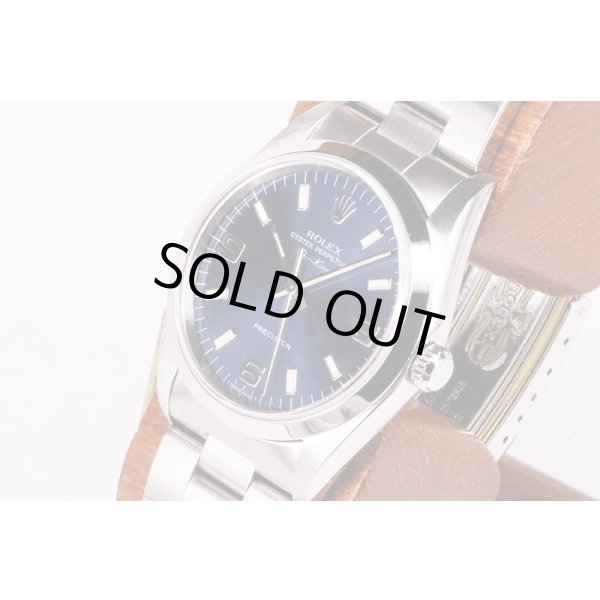 ロレックス　エアキング　１４０００　Ｕ６９４７６５　青３６９文字盤　サイド拡大