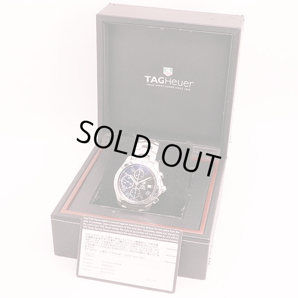タグホイヤー　リンク　クロノグラフ　ＣＪＦ２１１９　２０１０年限定　黒文字盤　箱・保証書