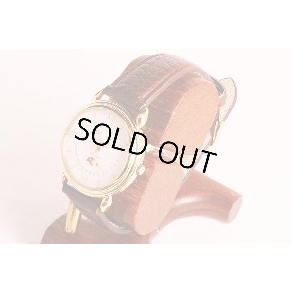 モーリス・ラクロア　トリプルカレンダームーンフェイス　１３１１１　白文字盤　サイド