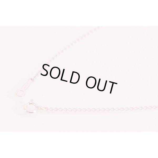 ミキモト　K18WG パールダイアイリペンダントネックレス 6.0-7.5mm 4.40g　留め具外したイメージ